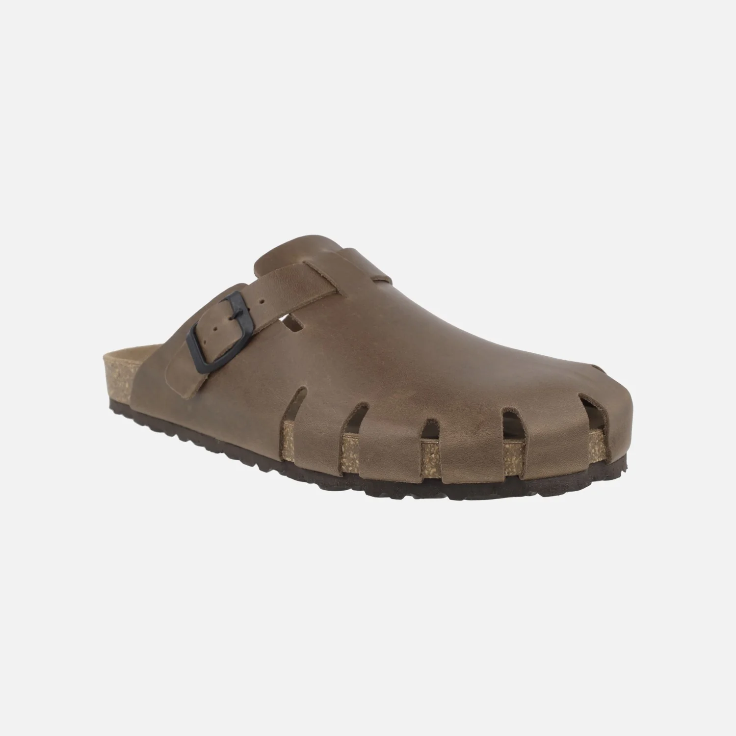 Zuecos de piel engrasada para hombre con hebilla ajustable - Image 2