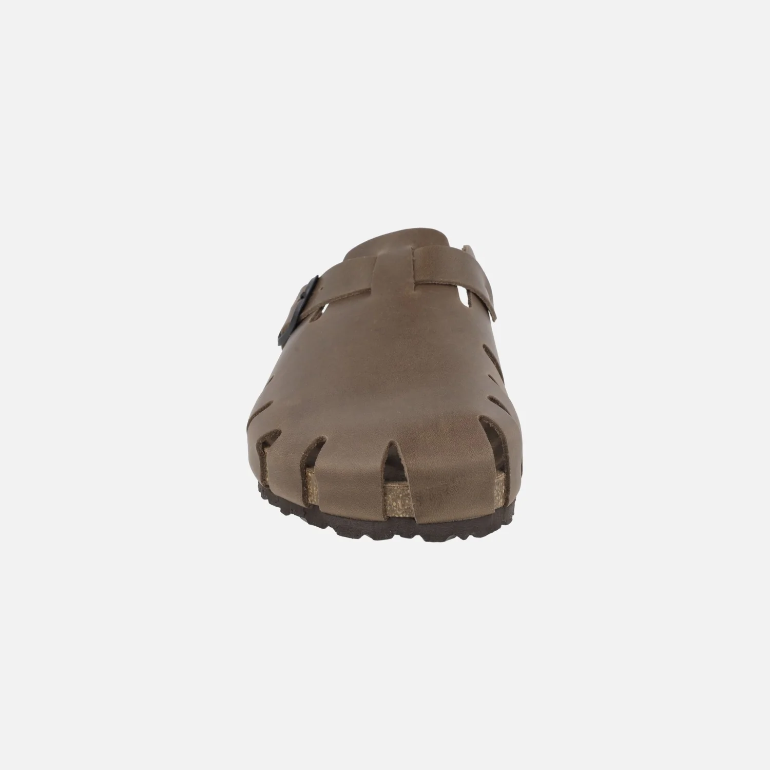 Zuecos de piel engrasada para hombre con hebilla ajustable - Image 4