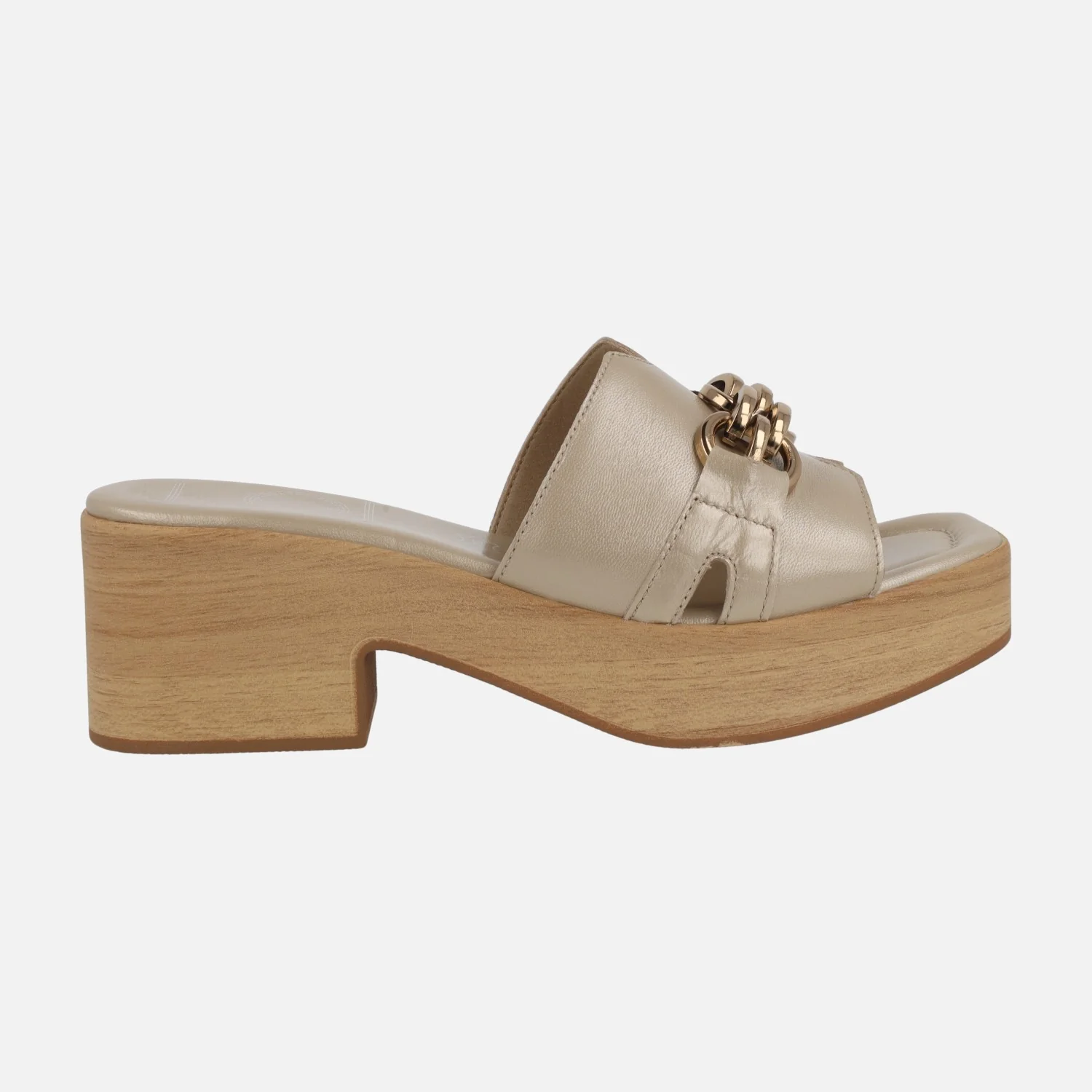 Zuecos de piel Minerva con adorno metálico - Image 6