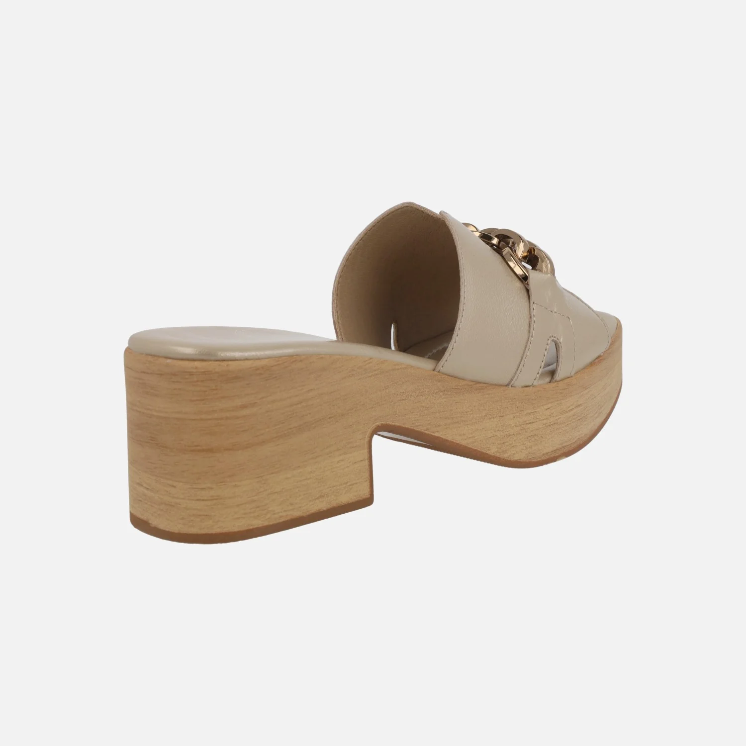 Zuecos de piel Minerva con adorno metálico - Image 8