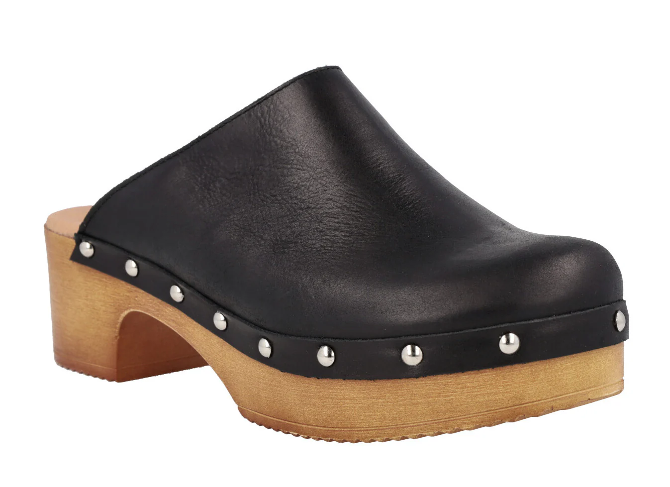 Zuecos de piel para mujer con tachas Help the trees - Image 12