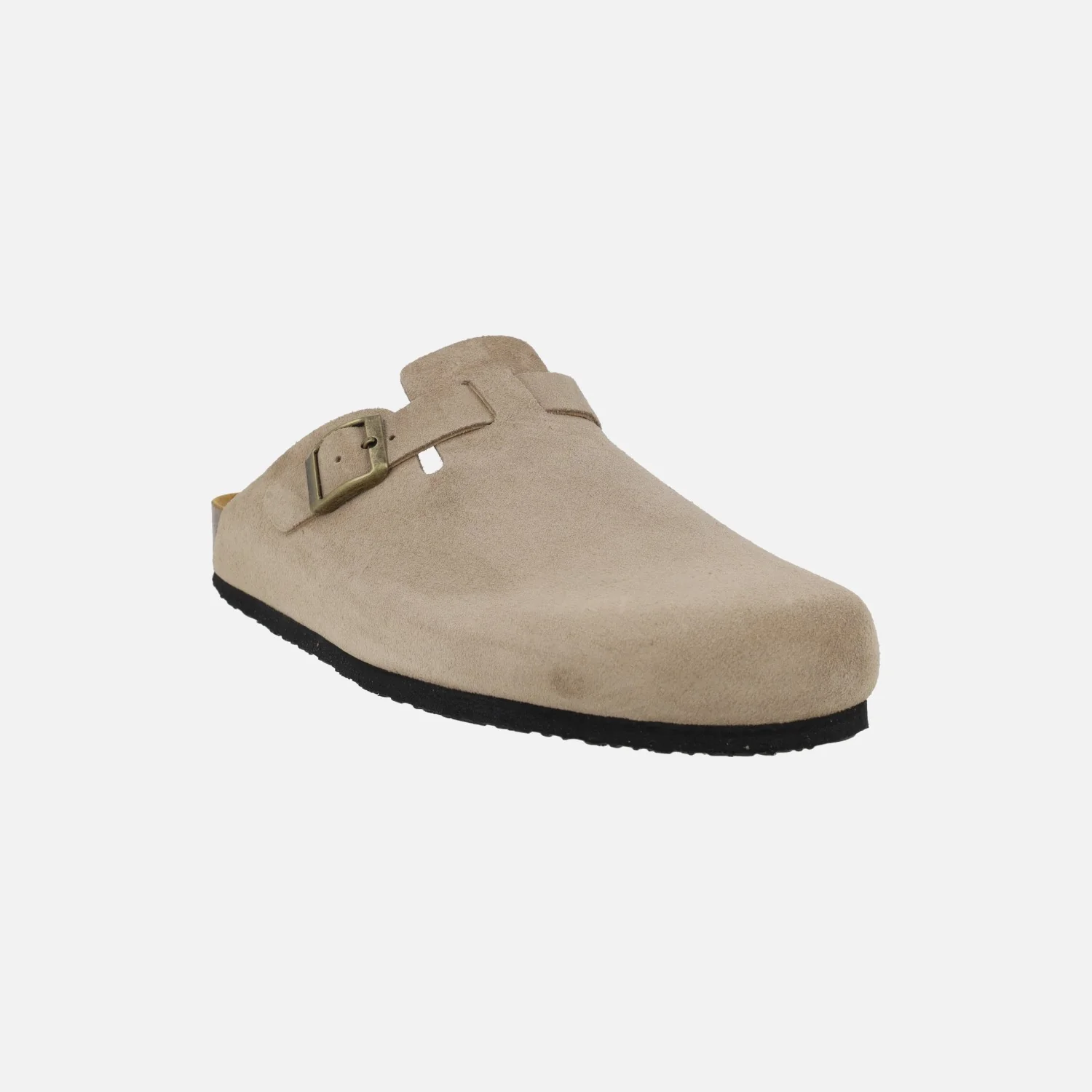 Zuecos de serraje color beige unisex UMA - Image 2