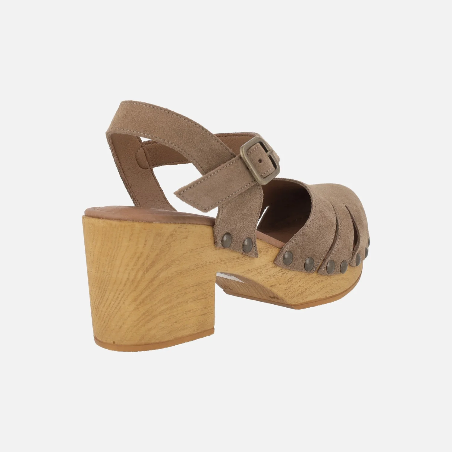 Zuecos de tacón con pulsera al tobillo y tachas - Image 10