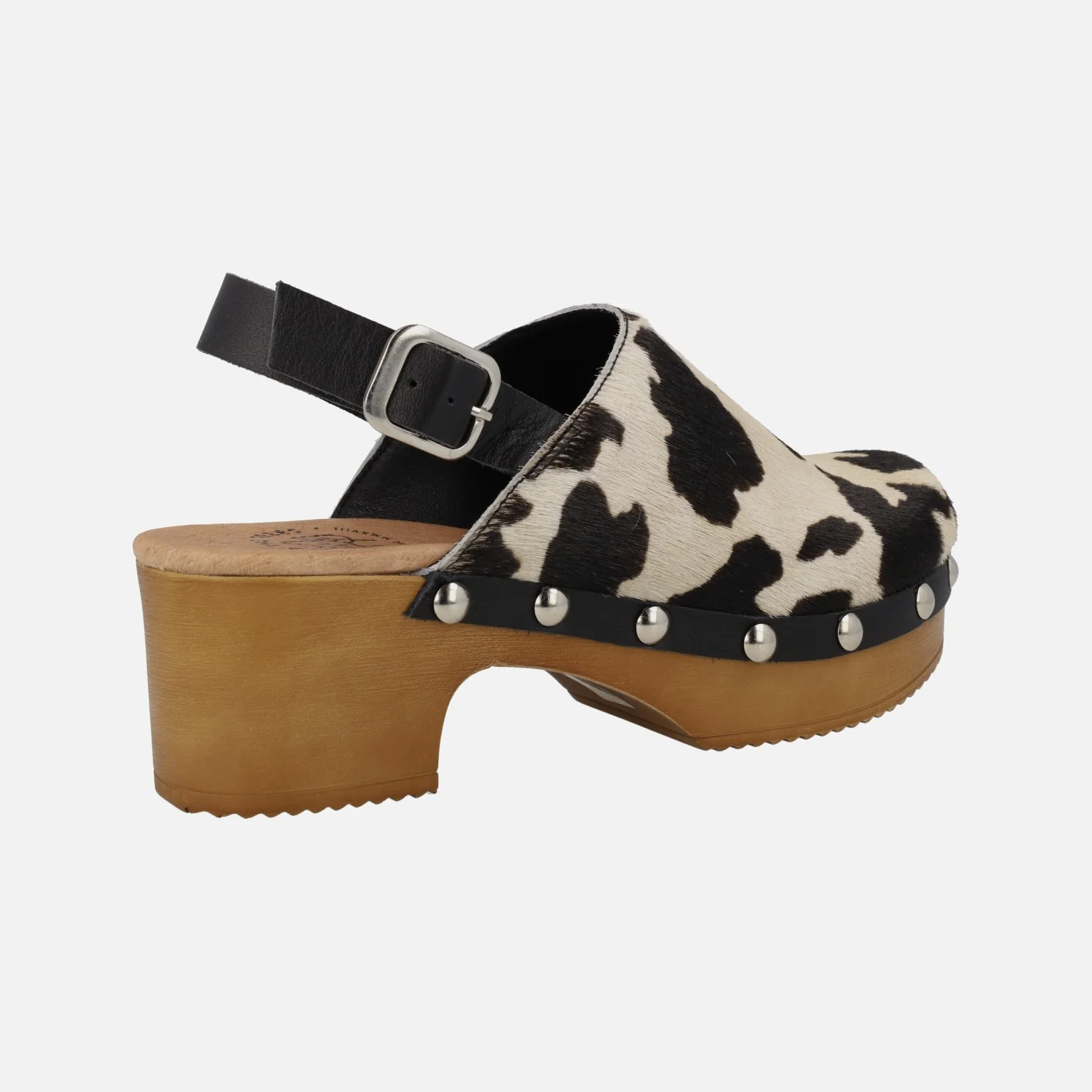 Zuecos en pelo animal print con tira al talón - Image 10