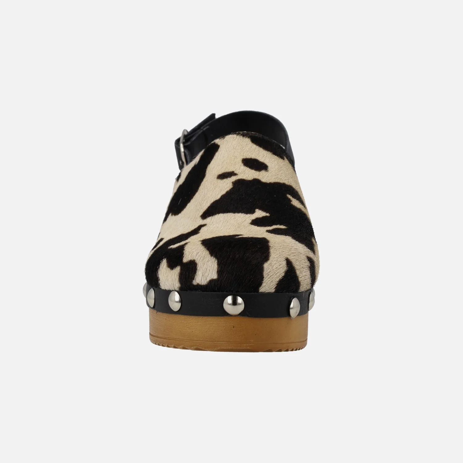Zuecos en pelo animal print con tira al talón - Image 11
