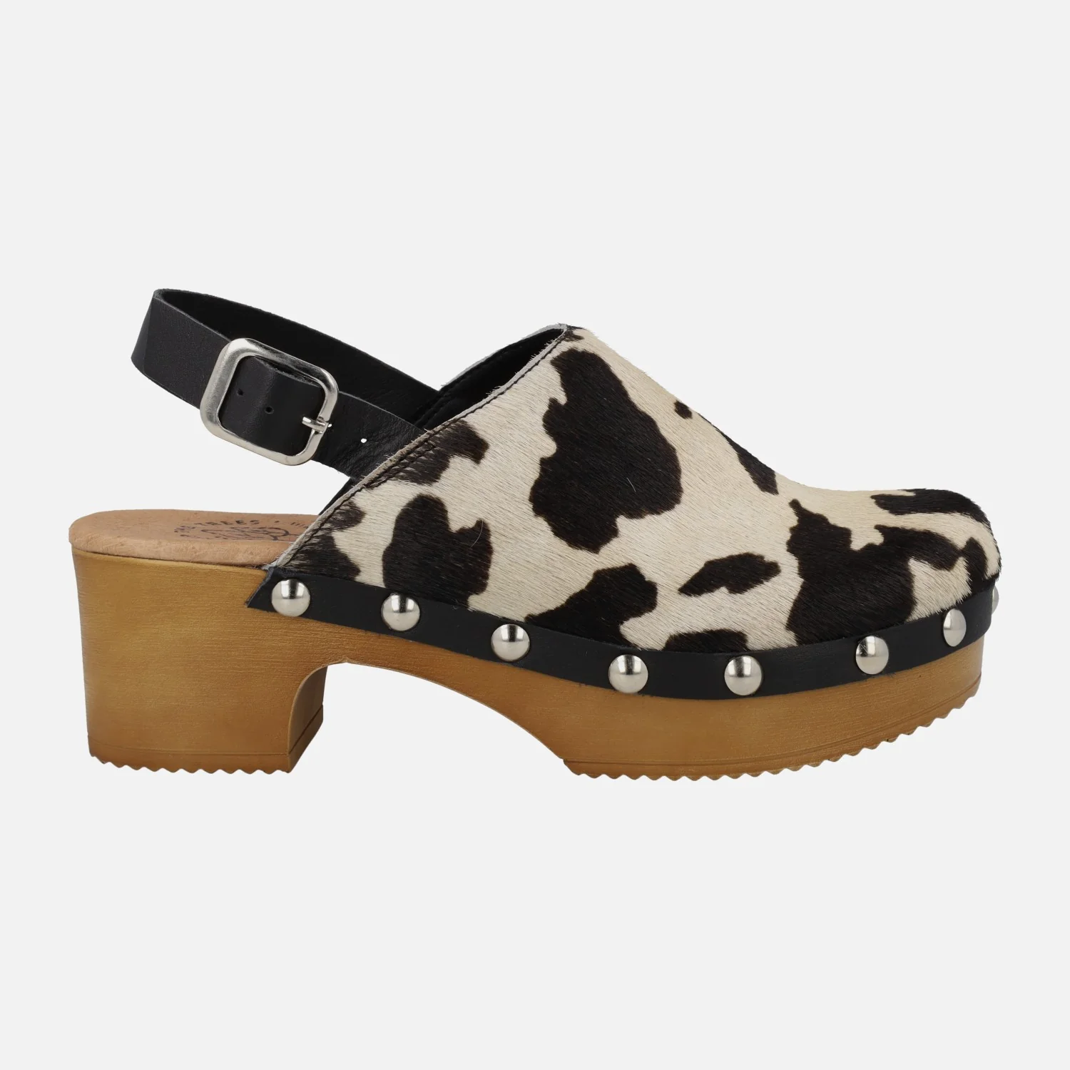 Zuecos en pelo animal print con tira al talón - Image 7