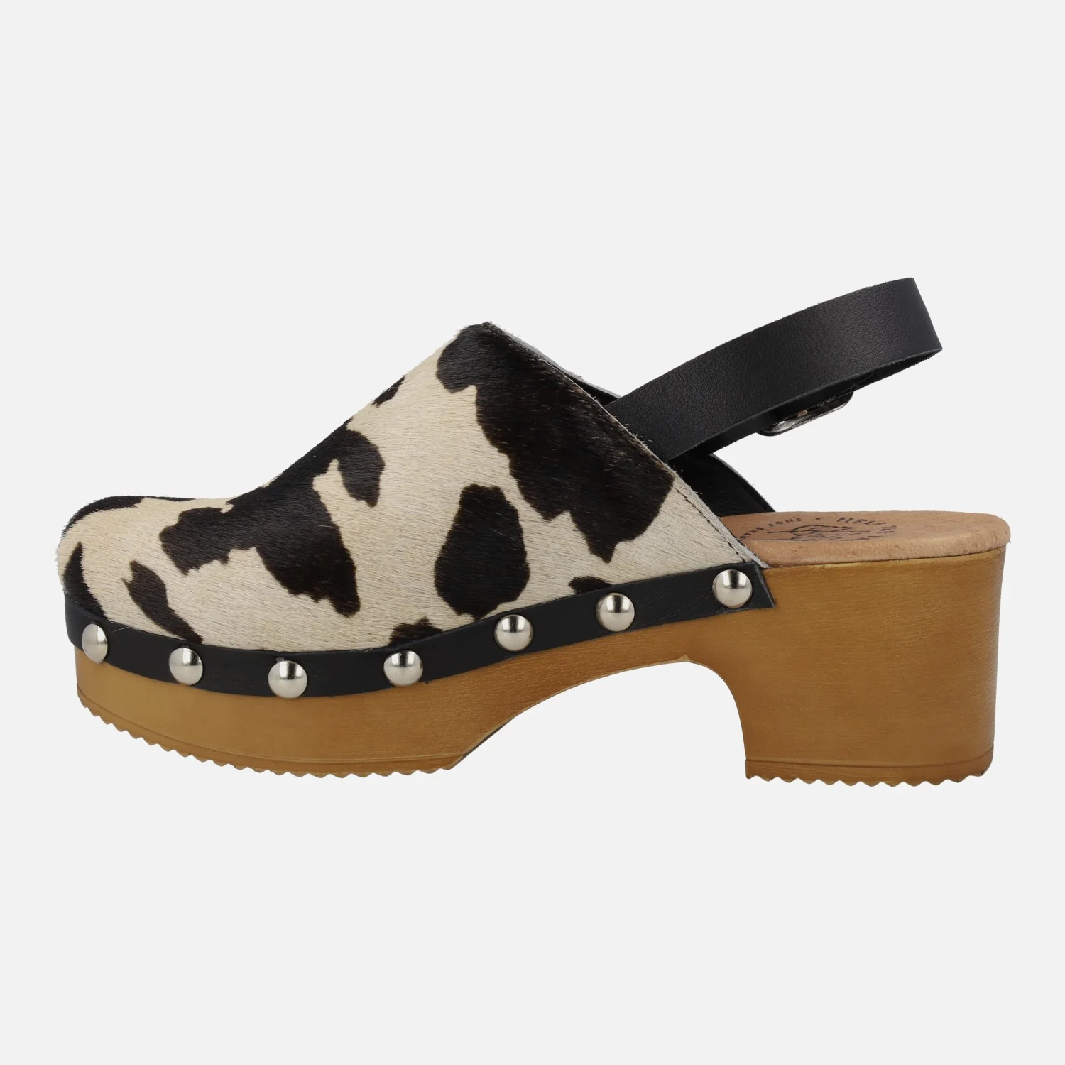 Zuecos en pelo animal print con tira al talón - Image 8