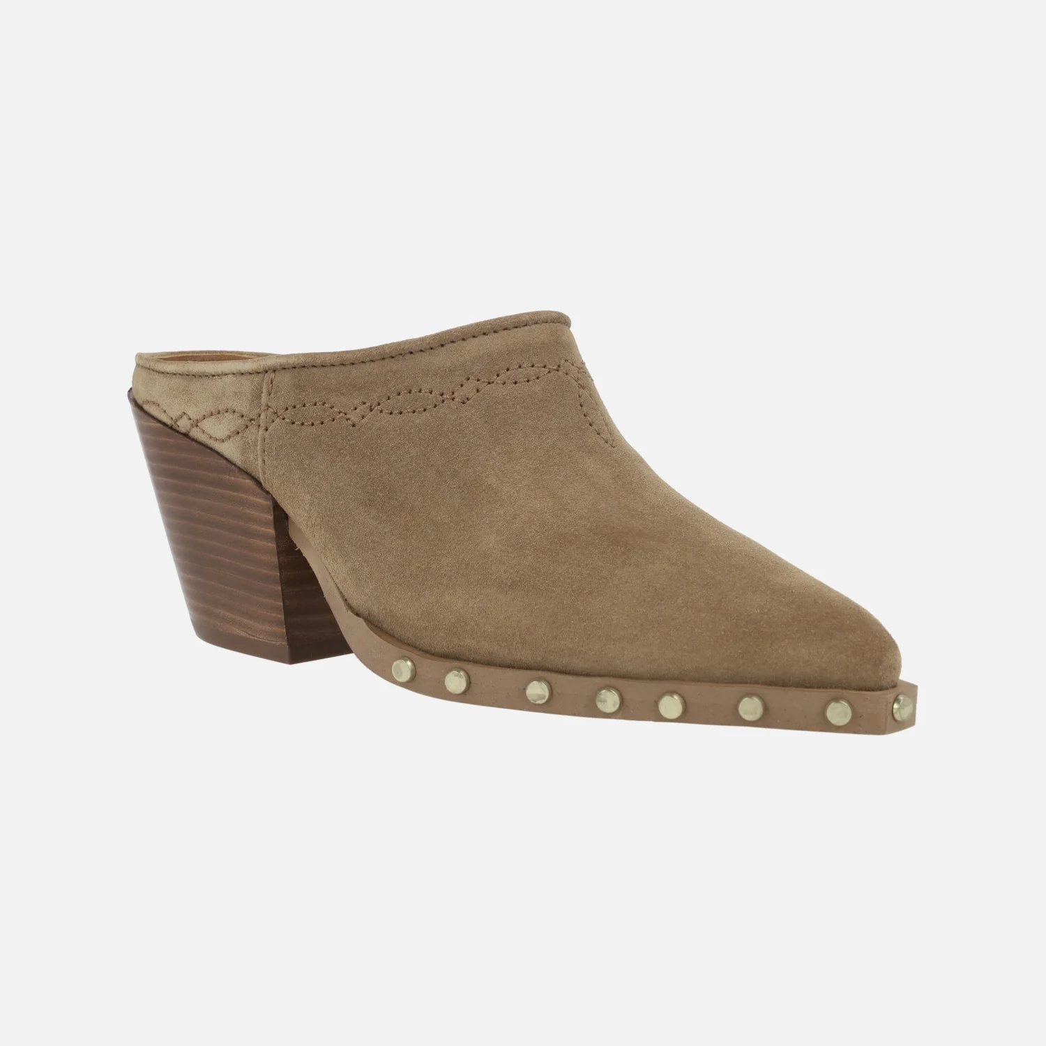 Zuecos estilo cowboy Alpe Vermont en serraje cuero con tachas - Image 2