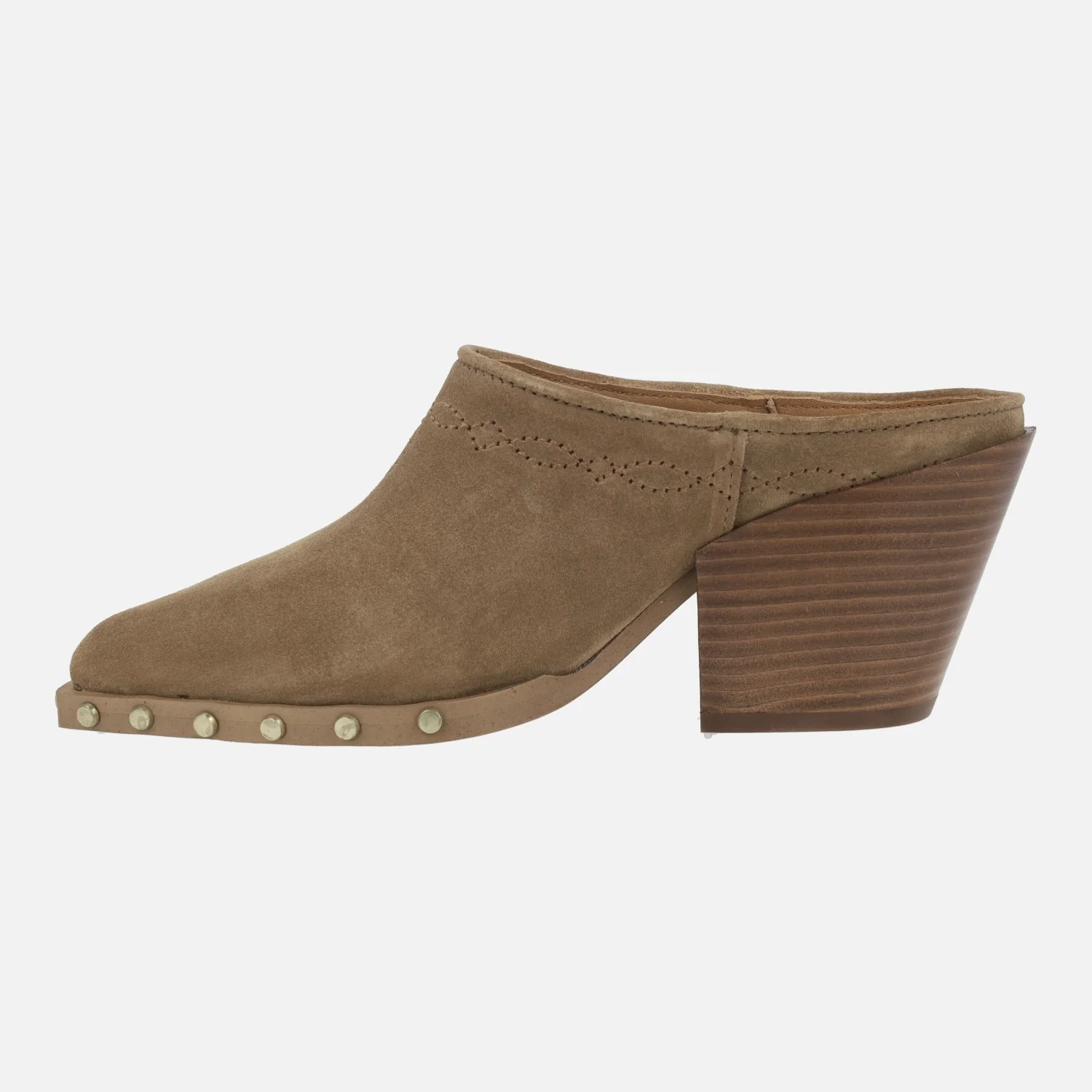 Zuecos estilo cowboy Alpe Vermont en serraje cuero con tachas - Image 3